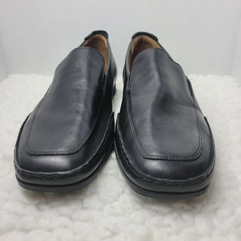 Mephisto Edlef Men's Slip On Loafer Size 13  Smooth Black Leather Shoes
